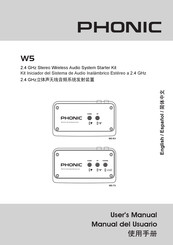 Phonic W5 Manual Del Usuario