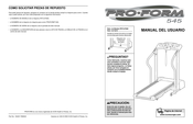 Pro-Form 545 Manual Del Usuario