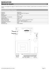 JCM Technologies BASELEC500 Manual De Usuario