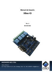 MCI electronics XBee IO Manual De Usuario