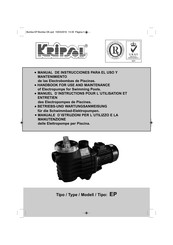 Kripsol EP 50B Manual De Instrucciones