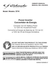Schumacher Electric XI14 Manual Del Usuario