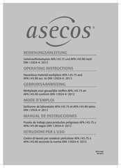 asecos APA.145.90 Manual De Instrucciones