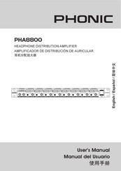 Phonic PHA8800 Manual Del Usuario