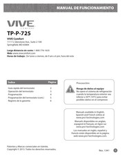 Vive Comfort TP-P-725 Manual De Funcionamiento