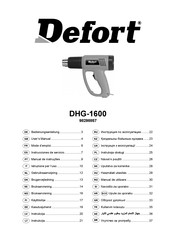 Defort DHG-1600 Instrucciones De Servicio