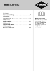 MESTO 3618BM Instrucciones De Uso