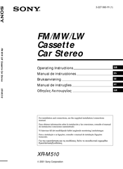 Sony XR-M510 Manual De Instrucciones