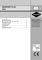 MESTO RESISTENT PLUS 3594 Instrucciones De Uso