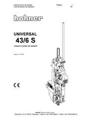 Hohner UNIVERSAL 43/6 S Instrucciones De Manejo