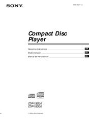 Sony CDP-XE330 Manual De Instrucciones