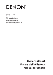 Denon DHT-T110 Manual Del Usuario