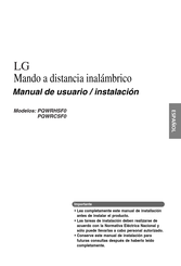 LG PQWRHSF0 Manual De Usuario