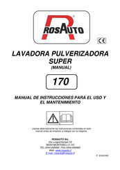 ROSAUTO 170 Manual De Instrucciones Para El Uso Y El Mantenimiento