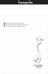 Hansgrohe Pressure Balance Showerpipe 045300 Serie Instrucciones De Montaje / Manejo / Garantía