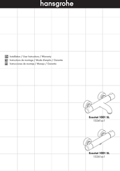 Hansgrohe Ecostat 1001 SL 132411 Serie Instrucciones De Montaje / Manejo / Garantía