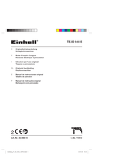 EINHELL TE-ID 500 E Manual De Instrucciones