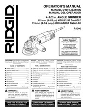 RIDGID R1006 Manual Del Operador