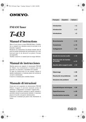 Onkyo T-433 Manual De Instrucciones