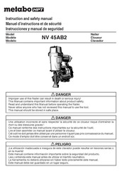 Metabo HPT NV 45AB2 Instrucciones Y Manual De Seguridad