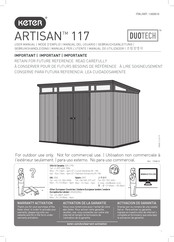 Keter ARTISAN 117 Manual Del Usuario