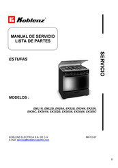 Koblenz EK304N Manual De Servicio