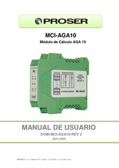 PROSER MCI-AGA10 Manual De Usuario