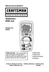 Craftsman 82003 Manual Del Propietário