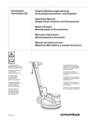 Columbus Thermopad HS Manual De Instrucciones