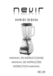 Nevir NVR-8118BVM Manual De Instrucciones