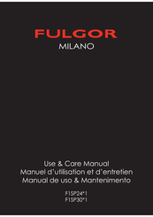 Fulgor Milano F1SP241 Serie Manual De Uso & Mantenimento