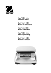 OHAUS Valor 3000 Serie Manual De Instrucciones