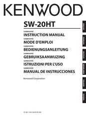 Kenwood SW-20HT Manual De Instrucciones