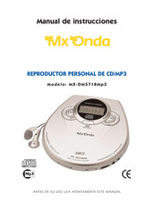 Mx Onda MX-DM5718Mp3 Manual De Instrucciones