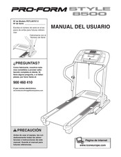 Pro-Form STYLE 8500 Manual Del Usuario