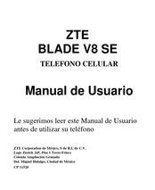 ZTE BLADE V8 Manual De Usuario