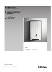 Vaillant VPV I 2000/2 230V Instrucciones De Funcionamiento