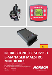 horsch E-MANAGER MAESTRO MIDI 10.00.1 Instrucciones De Servicio