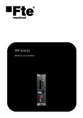 FTE Maximal TFF 310 CI Manual De Usuario