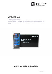 Ecler VEO-MXH44 Manual Del Usuario