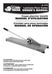 Floor Boar 10-452 Instrucciones De Funcionamiento