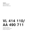 Gaggenau VL 414 110 Manual De Instrucciones