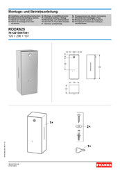 Franke RODX625 Instrucciones De Montaje Y Servicio