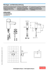 Franke AQUA202 Instrucciones De Montaje Y Servicio