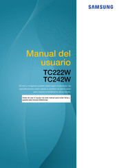 Samsung LF22TC2WAN/EN Manual Del Usuario