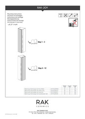 Rak Ceramics JOYTS120EGY Instrucciones De Montaje