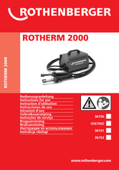 Rothenberger ROTHERM 2000 Instrucciones De Uso