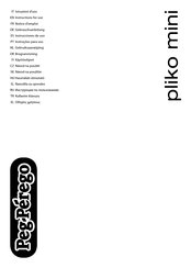 Peg-Perego pliko mini Instrucciones De Uso