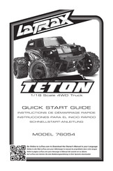 LaTrax TETON 76054-1 Instrucciones Para El Inicio Rápido