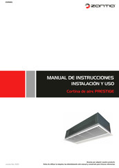 ZANTIA PRESTIGE Manual De Instrucciones, Instalación Y Uso